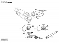 Bosch 0 601 851 083 Gws 21-180 H Angle Grinder 230 V / Eu Spare Parts